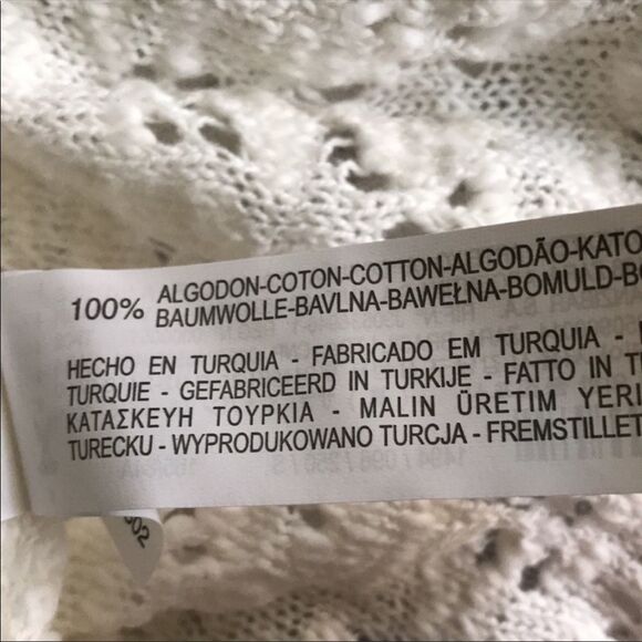 Zara Crochet Dress Cream Open Weave Dress Size S • NEW WITH TAGS • - Picture 7 of 9